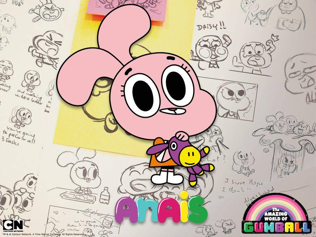 Gumball Anais Doodle Wallpaper