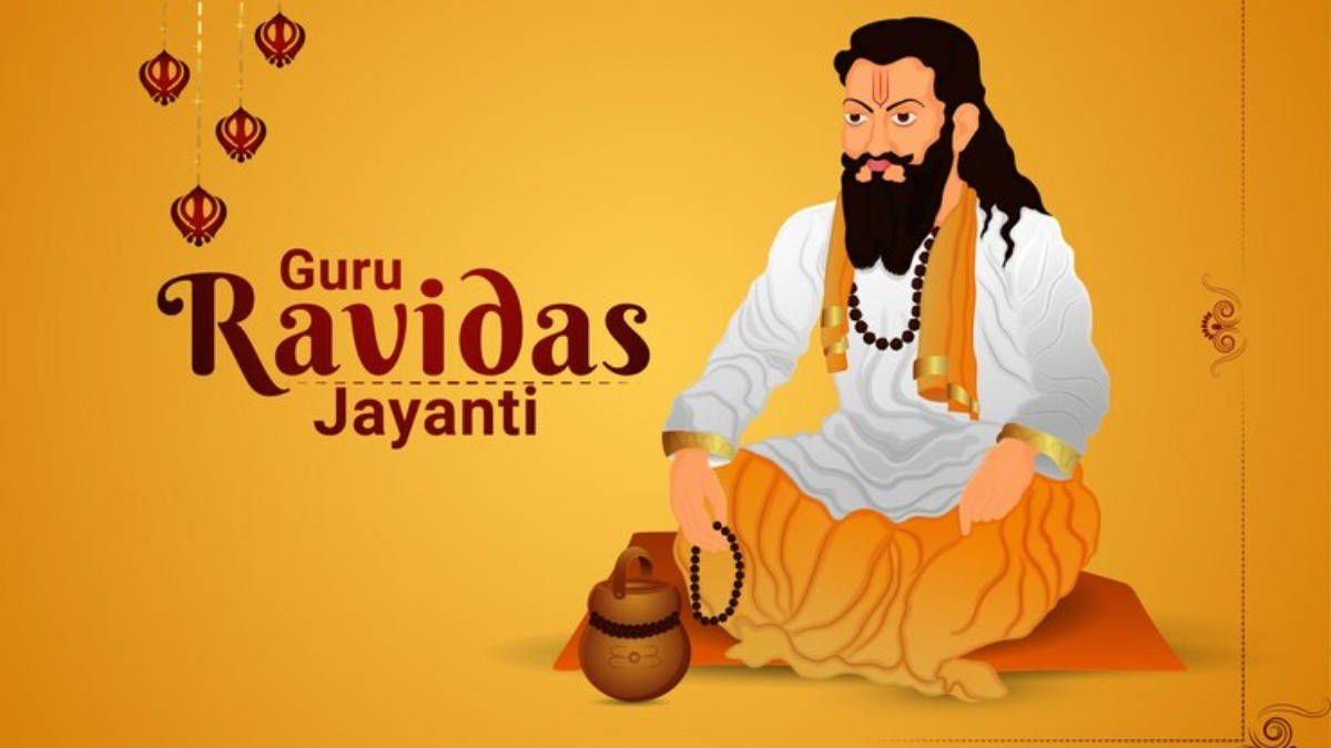 Guru Ravidass Teacher Of Spiritual Freedom Wallpaper