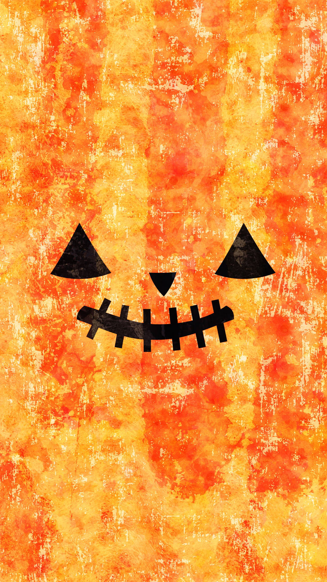 Halloween Grunge Pumpkin Face Wallpaper