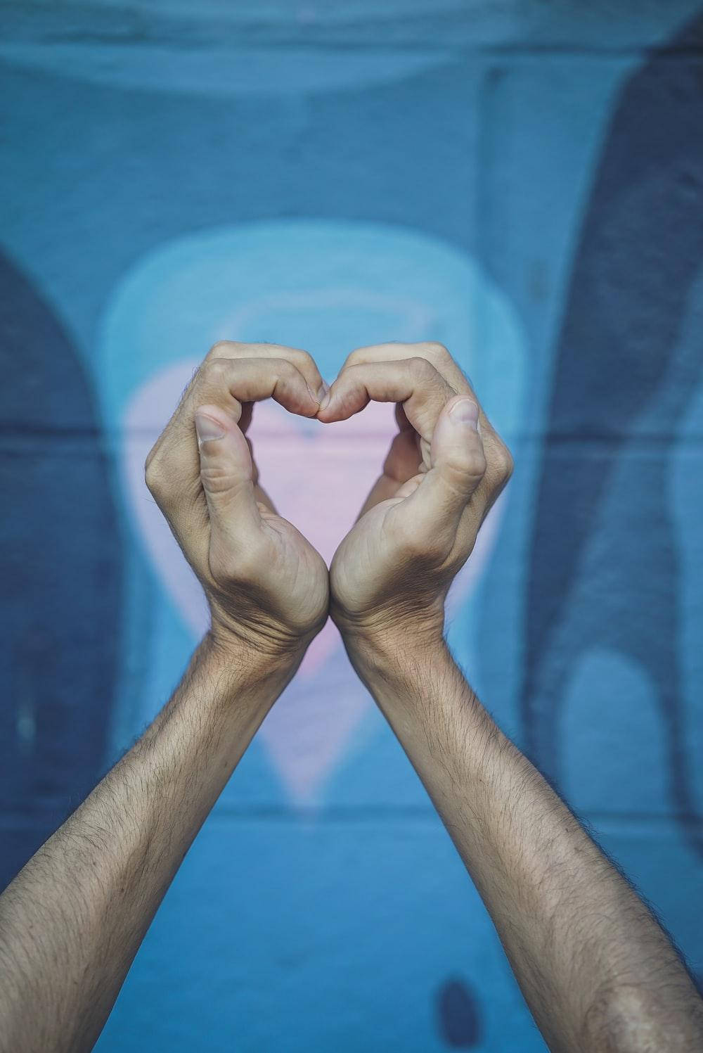 Hand Heart Hairy Wallpaper