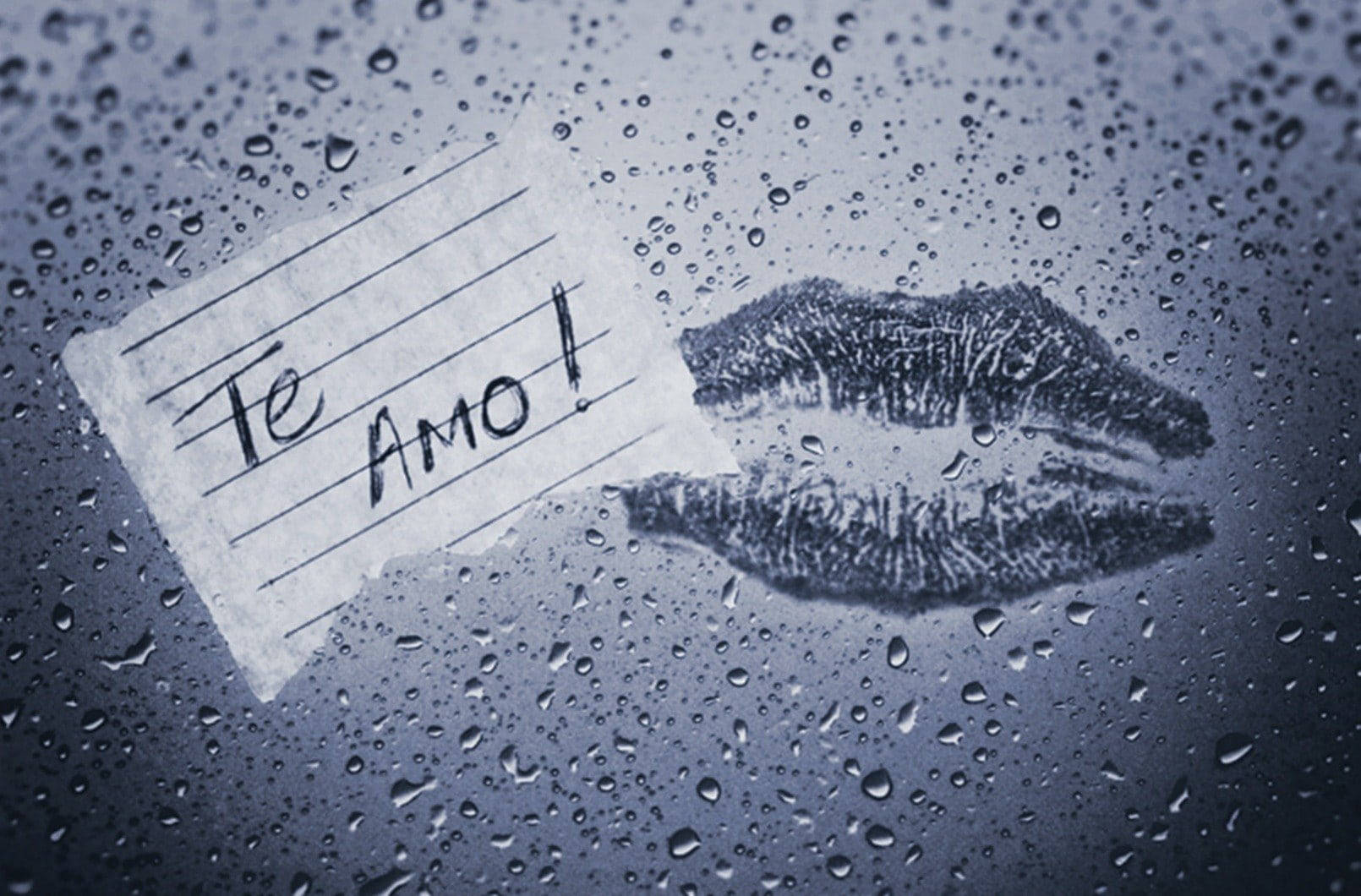 Handwritten Te Amo Kiss Mark Wallpaper