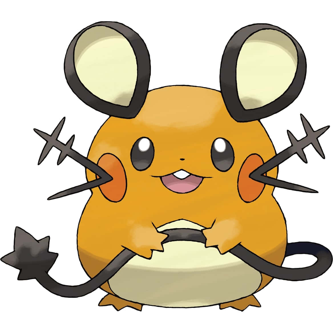 Happy Dedenne On White Backdrop Wallpaper