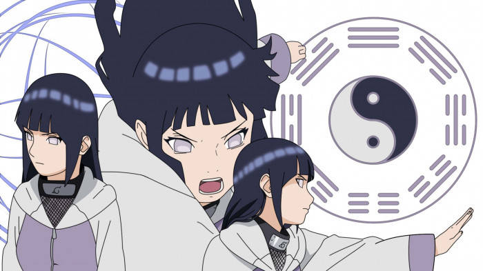 Harmonious Balance - Aesthetic Of Hinata In A Yin Yang Representation Wallpaper