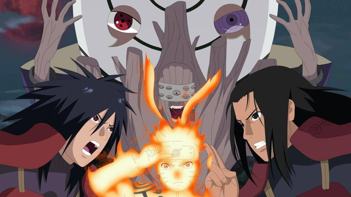 Hashirama Senju With Naruto Wallpaper