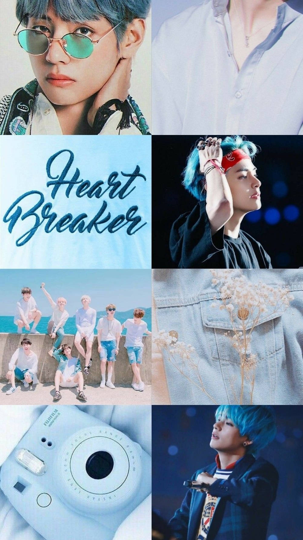 Heart-breaker Kim Tae-hyung Aesthetic Wallpaper