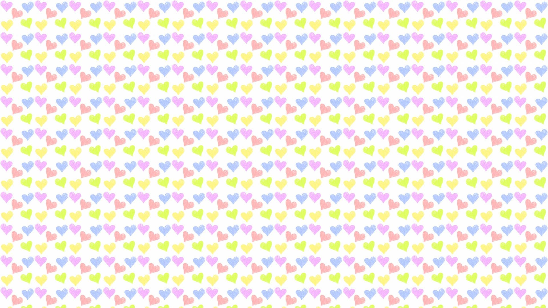 Hearts Pastel Desktop Wallpaper