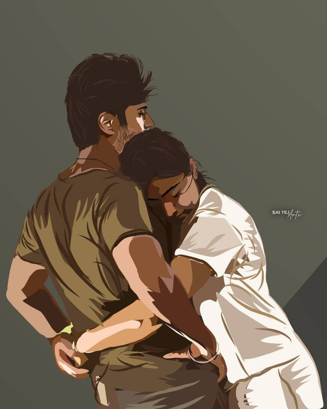 Heartwarming Embrace In Dear Comrade Wallpaper