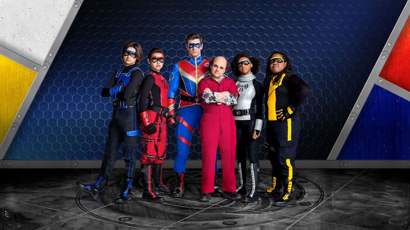 Henry Danger With Superheroes Wallpaper