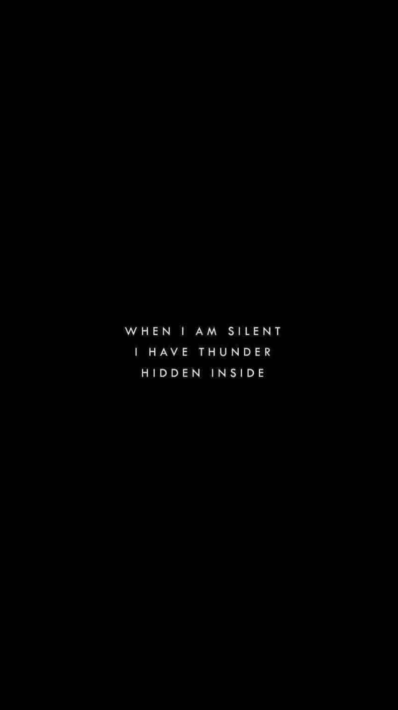 Hidden Thunder Dark Grunge Aesthetic Wallpaper