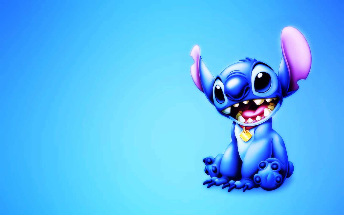 High Contrast Stitch 3d Style Drawing Wallpaper