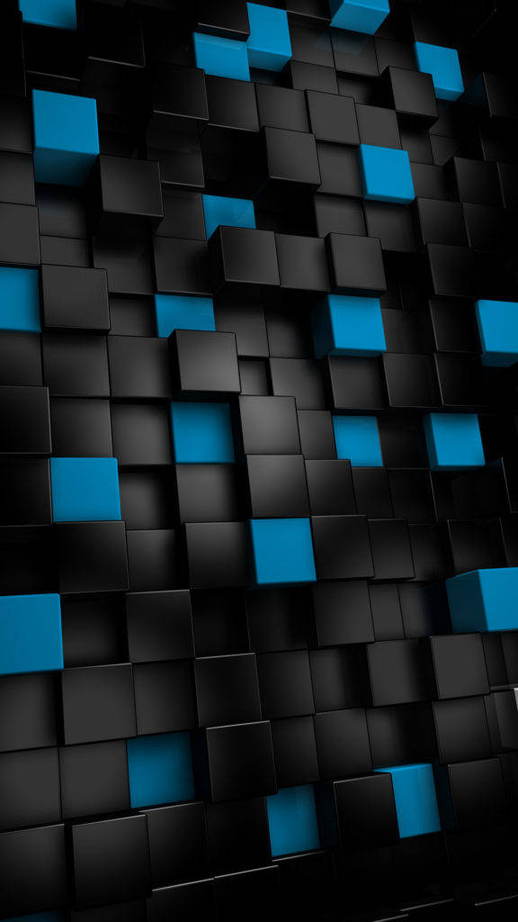 High Quality Black 3d Cubes Wallpaper