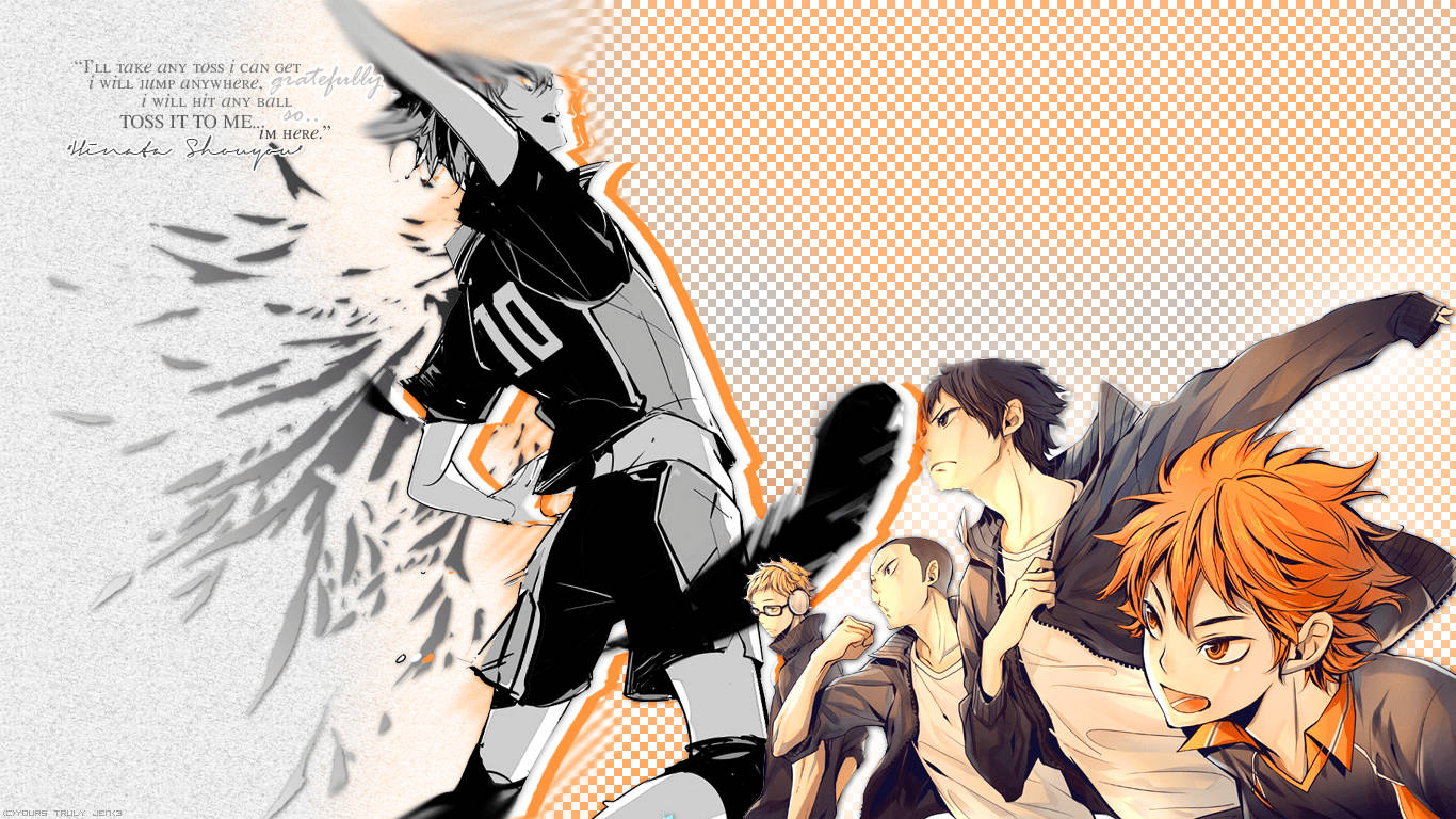 Hinata With Shattered Wings Haikyuu Aesthetic Wallpaper