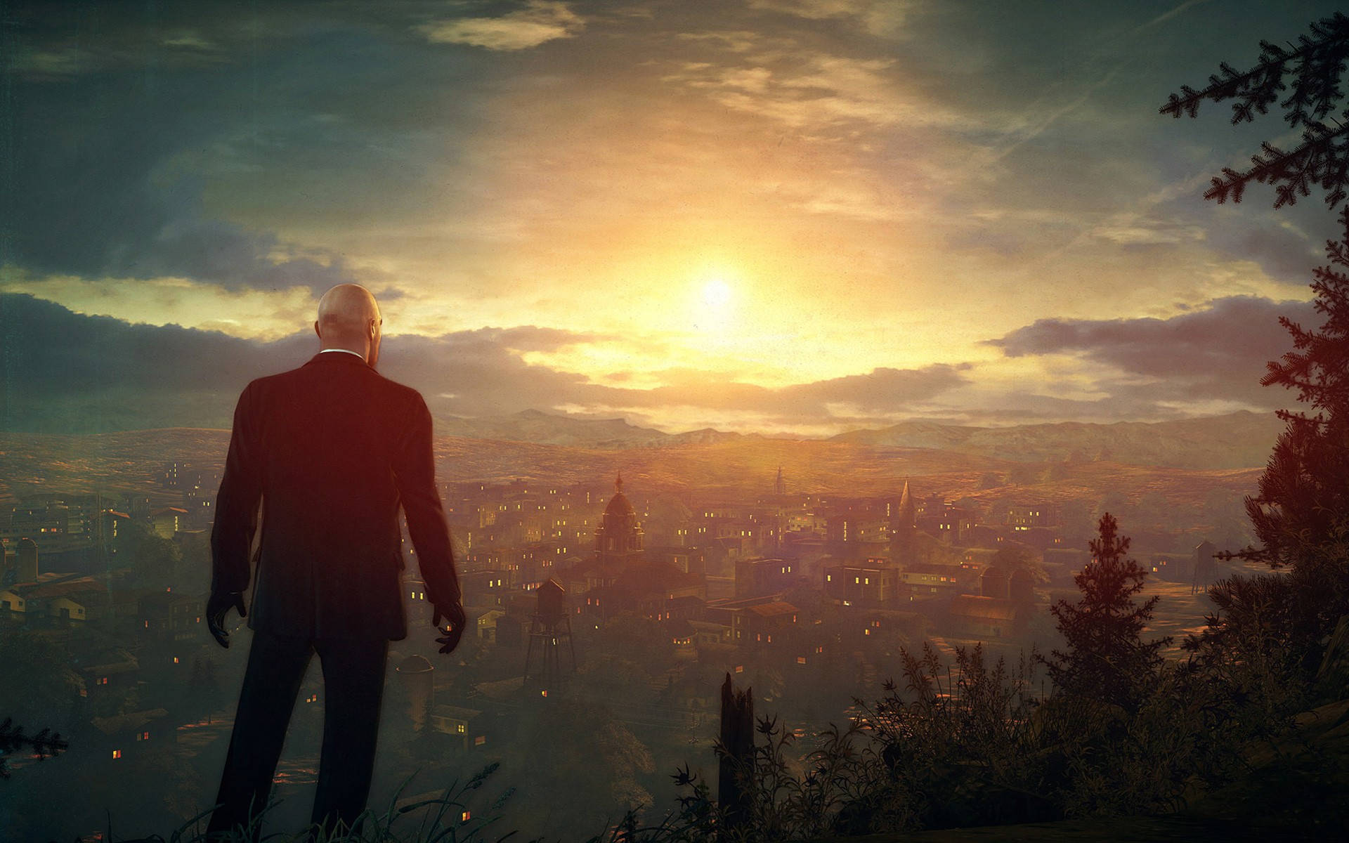 Hitman Hd Sunrise Town Wallpaper