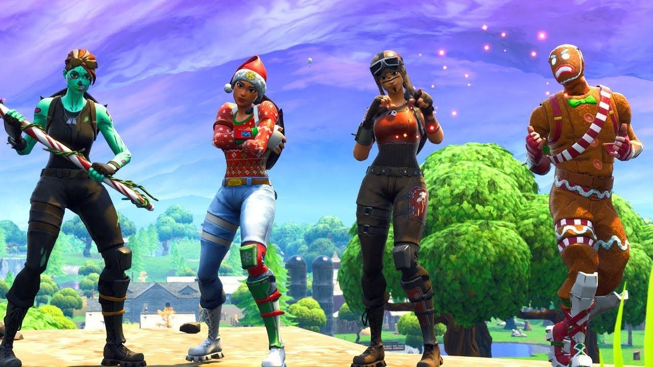 Holiday Og Fortnite Skins Wallpaper