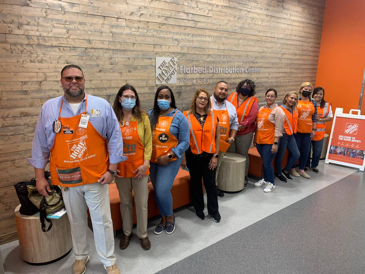 Home Depot Employees In Orange Wallpaper