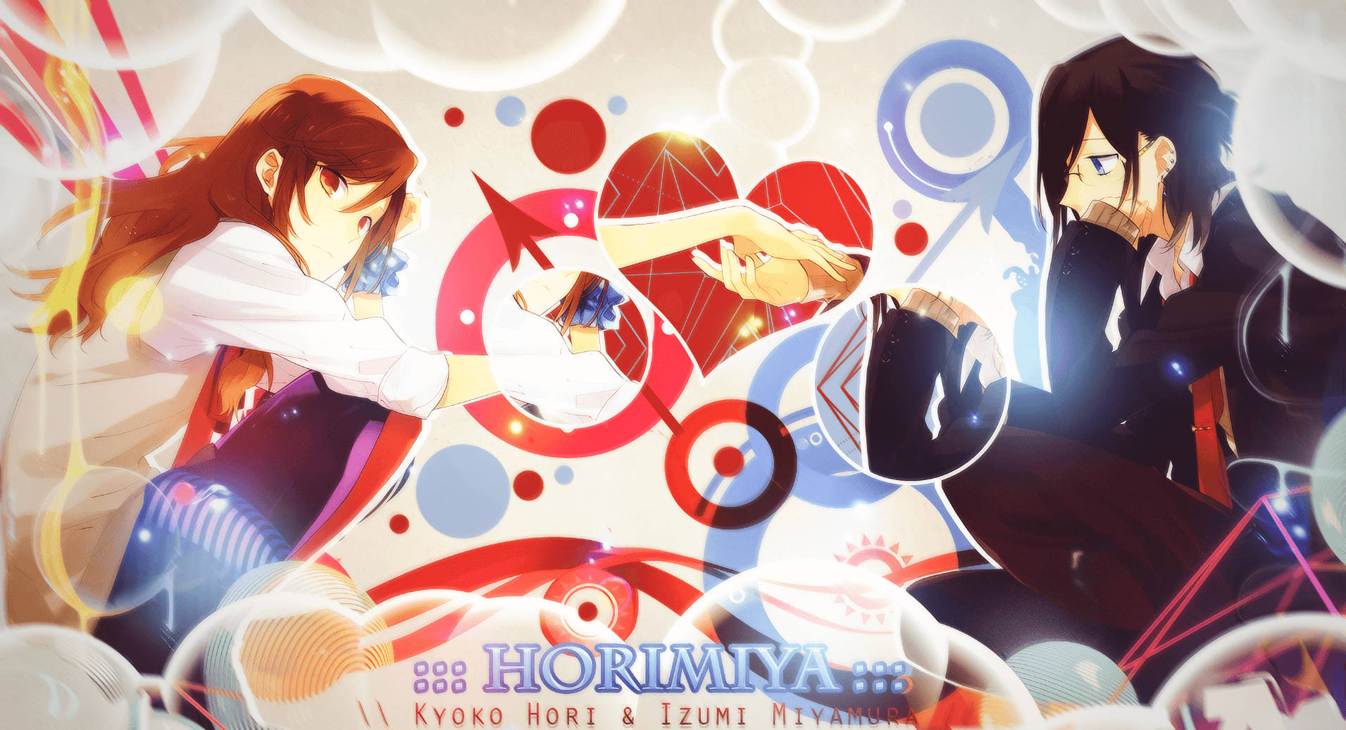 Horimiya Couple Holding Hands Wallpaper