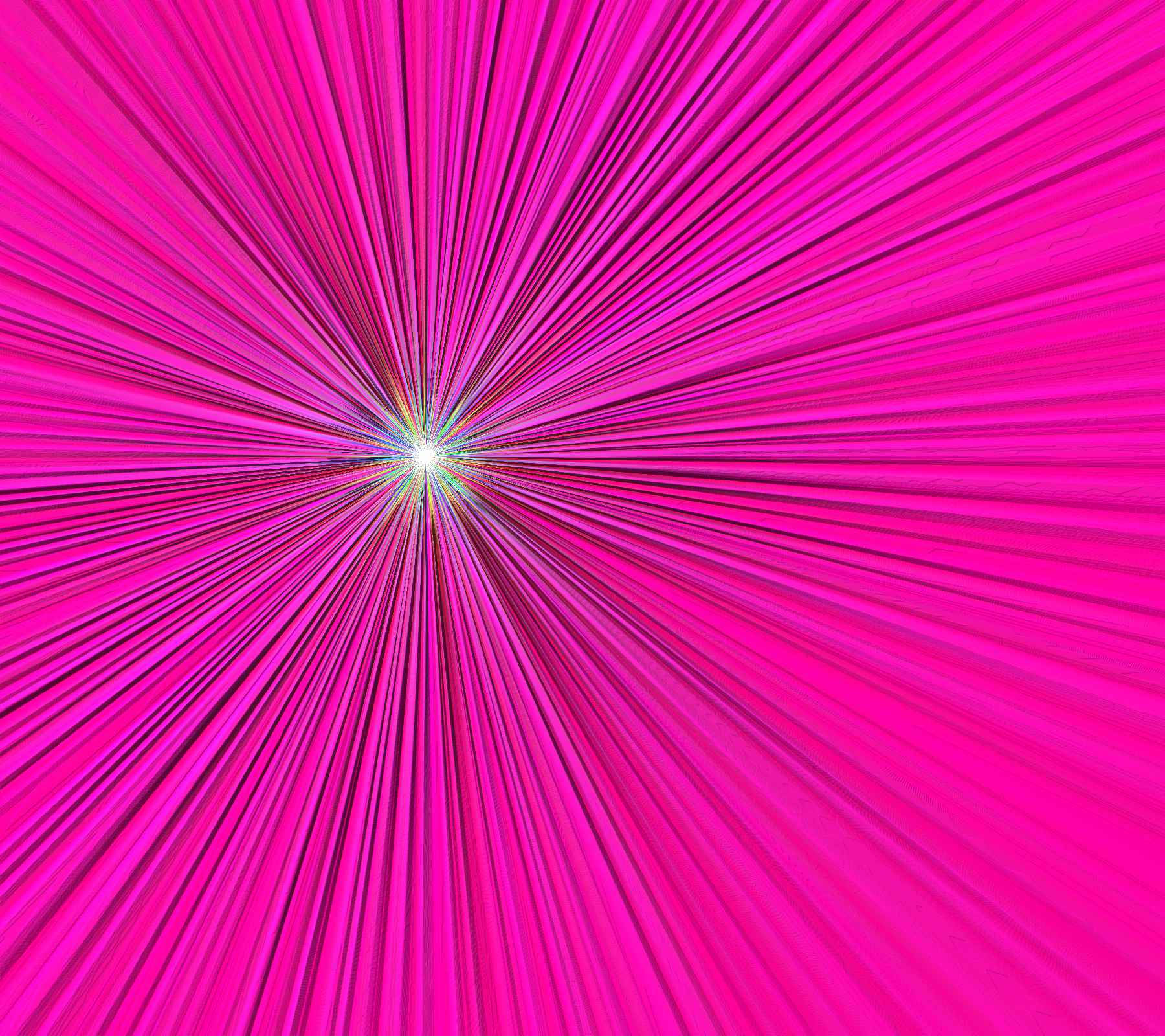 Hot Pink Starburst Pattern White Wallpaper