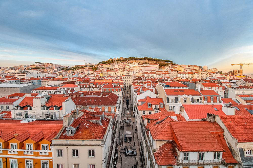 House Roof Lisbon Wallpaper