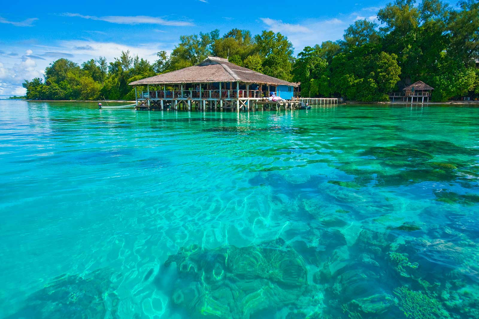 Huge Cabana In Solomon Islands Wallpaper