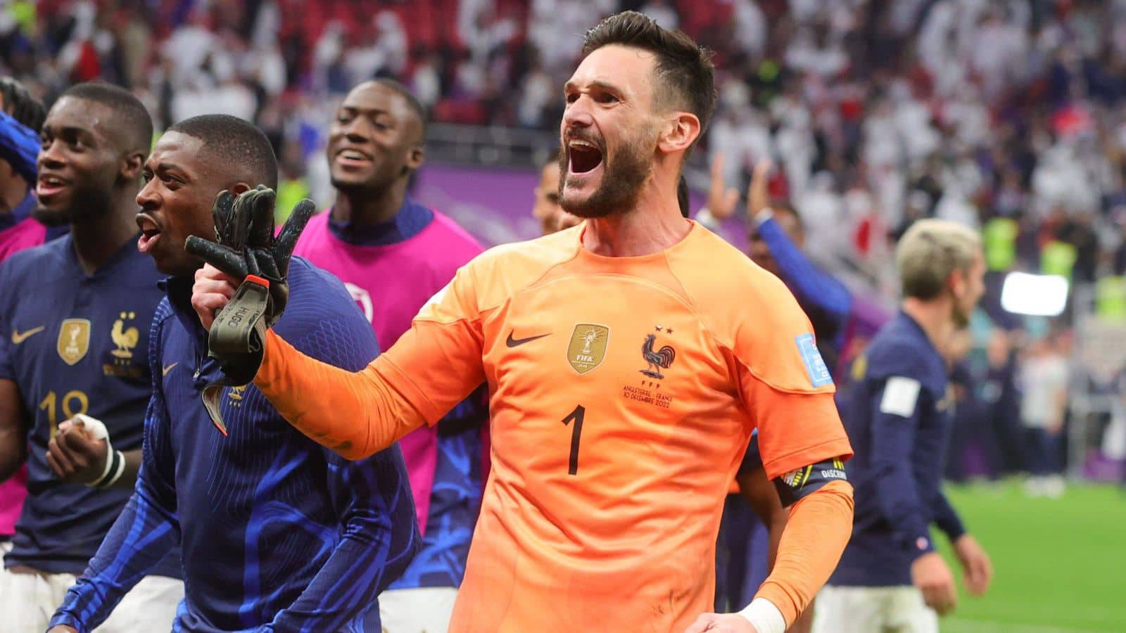 Hugo Lloris Celebrating Wallpaper