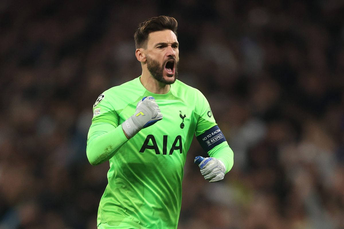 Hugo Lloris Fist Pump Cheering Wallpaper