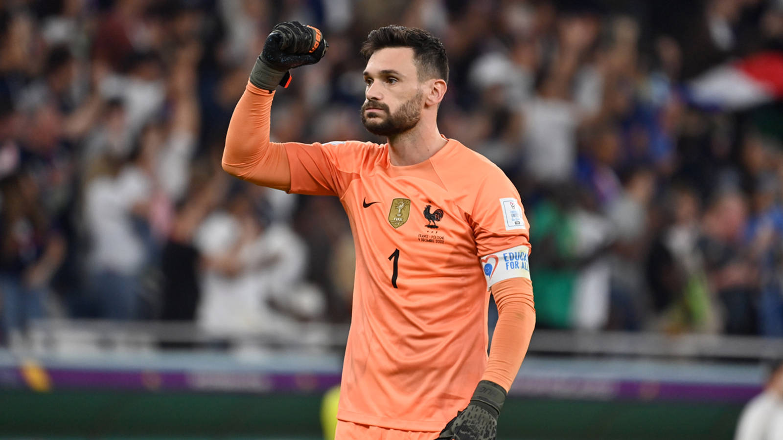 Hugo Lloris Serious Fist Pump Wallpaper