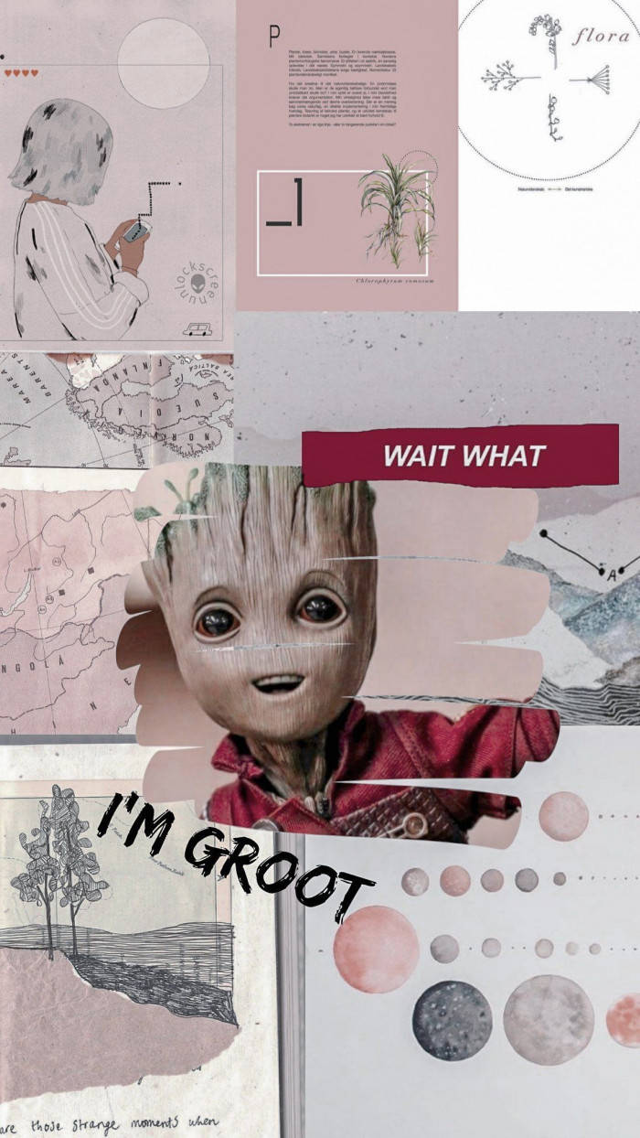 I'm Groot Marvel Aesthetic Wallpaper