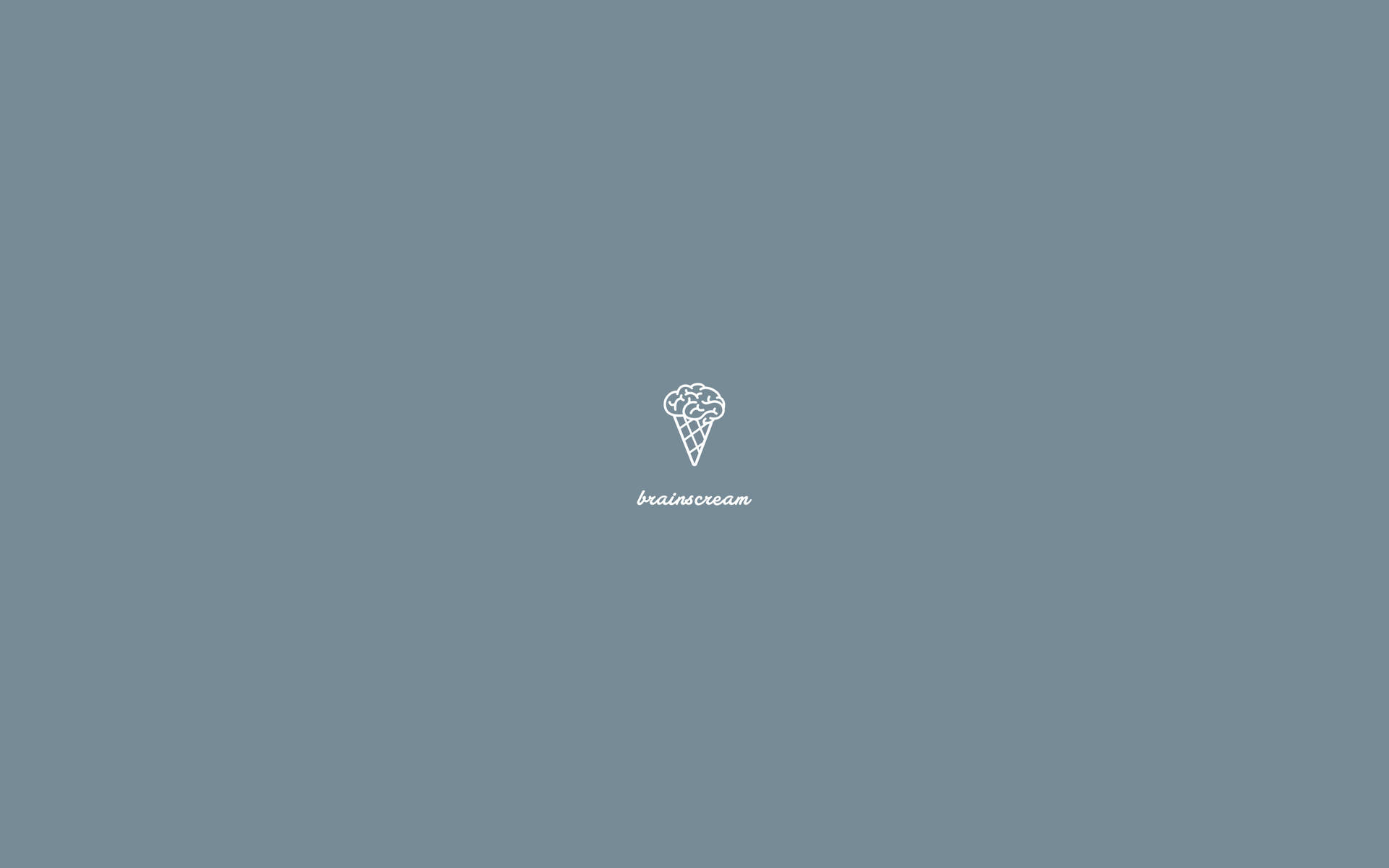 Ice Cream Minimal Aesthetic Desktop Wallpaper