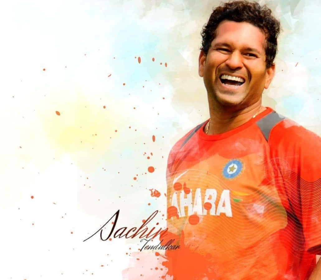 Iconic Indian Cricketing Legend Sachin Tendulkar Wallpaper