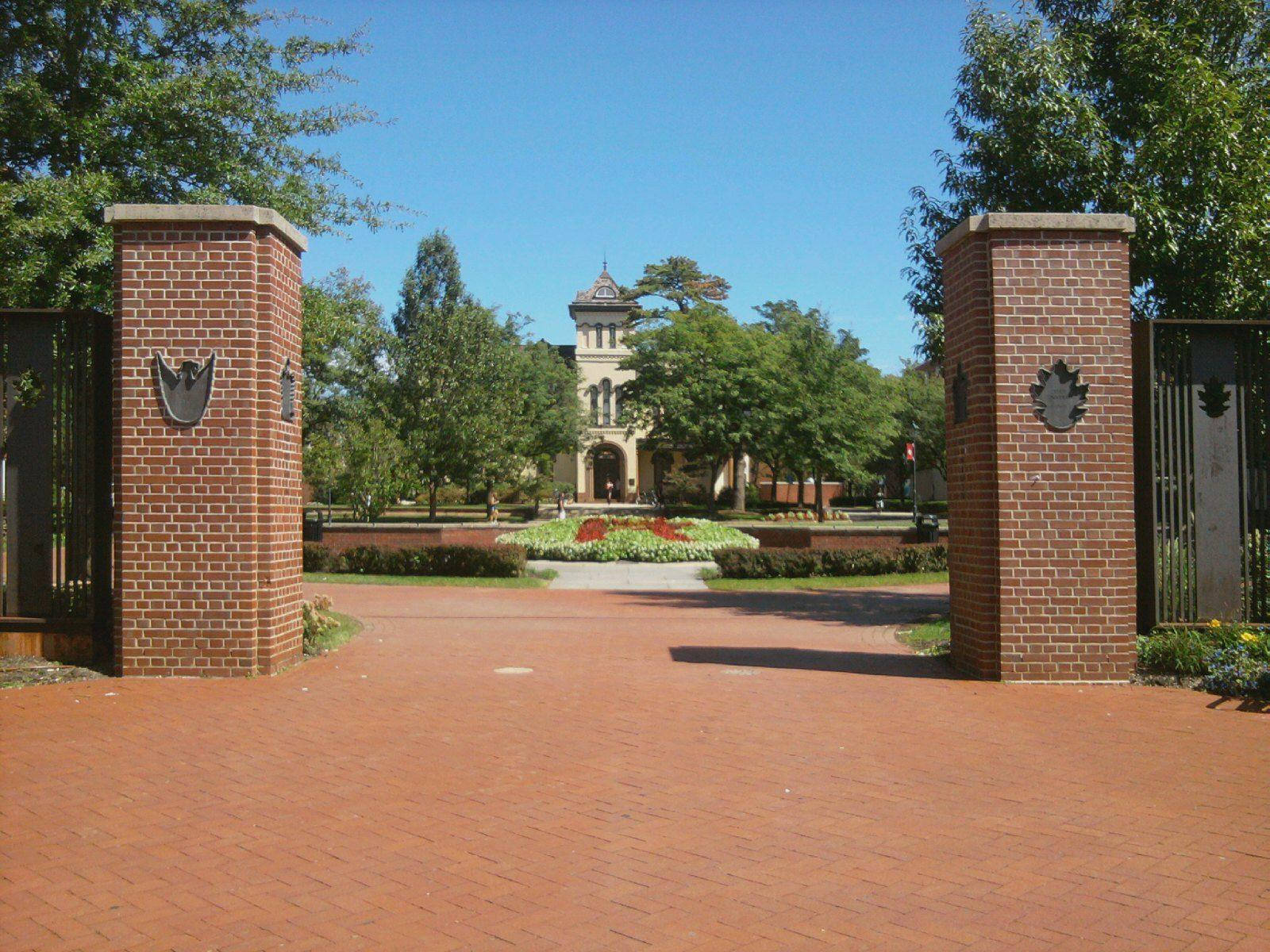 Iconic Rutgers Campus Gates Wallpaper