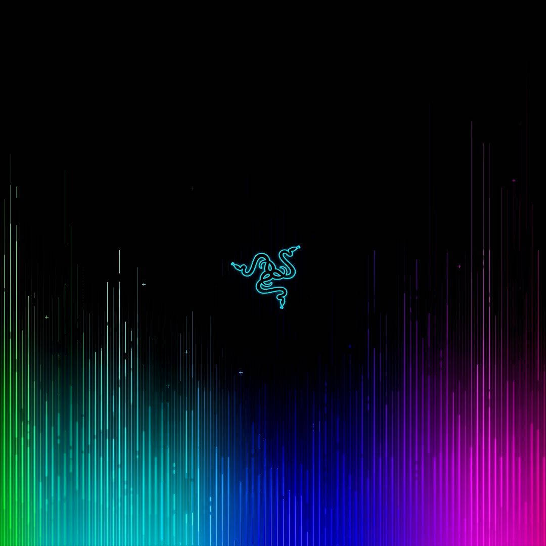 Illuminate Razer Logo Lighting Up In A Rgb Spectrum Wallpaper