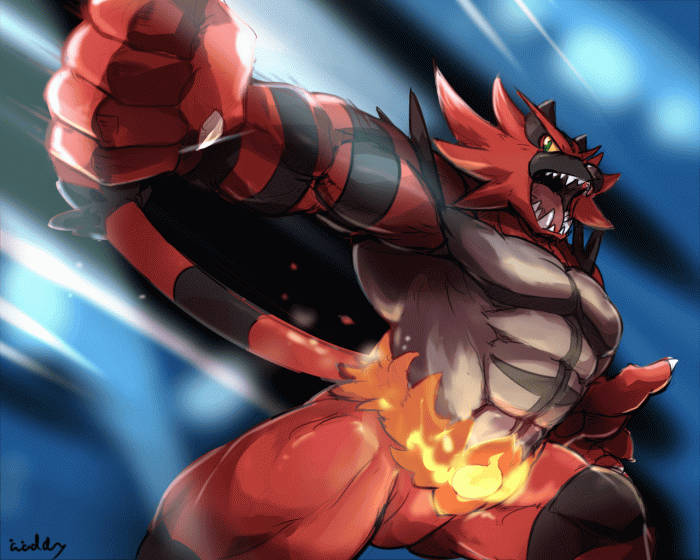 Incineroar Power Punch Wallpaper