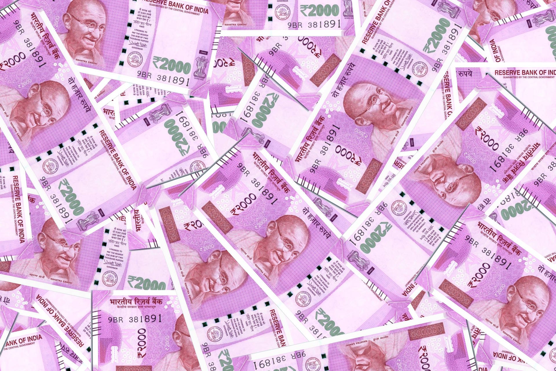 Indian 2000 Rupee Notes Wallpaper