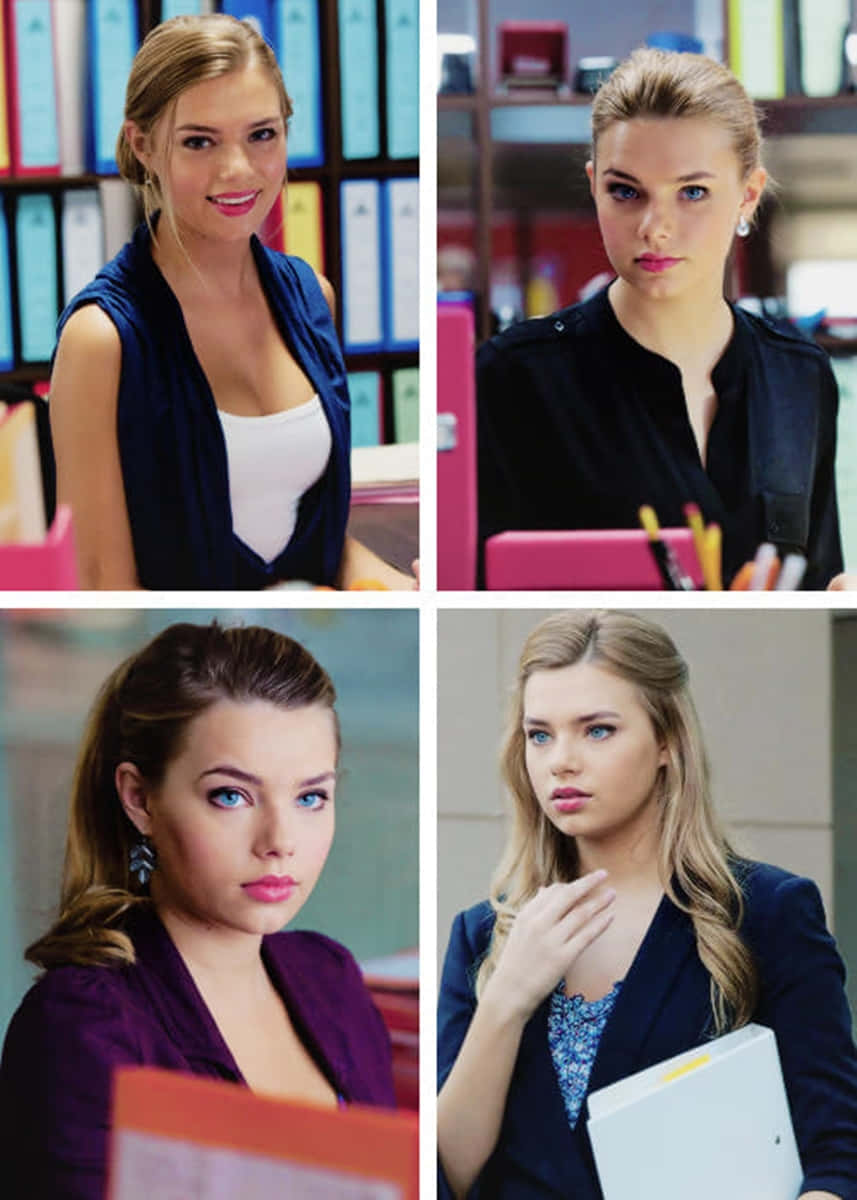 Indiana Evans Various Expressions Wallpaper