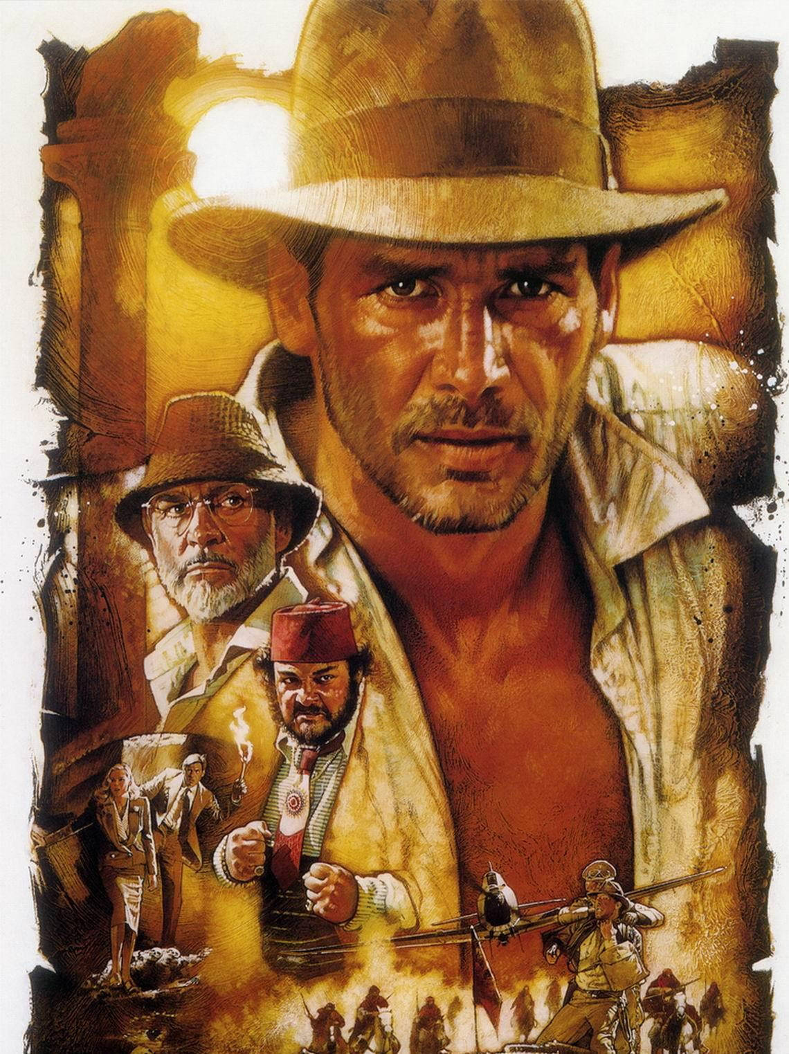 Indiana Jones Vintage Movie Poster Wallpaper