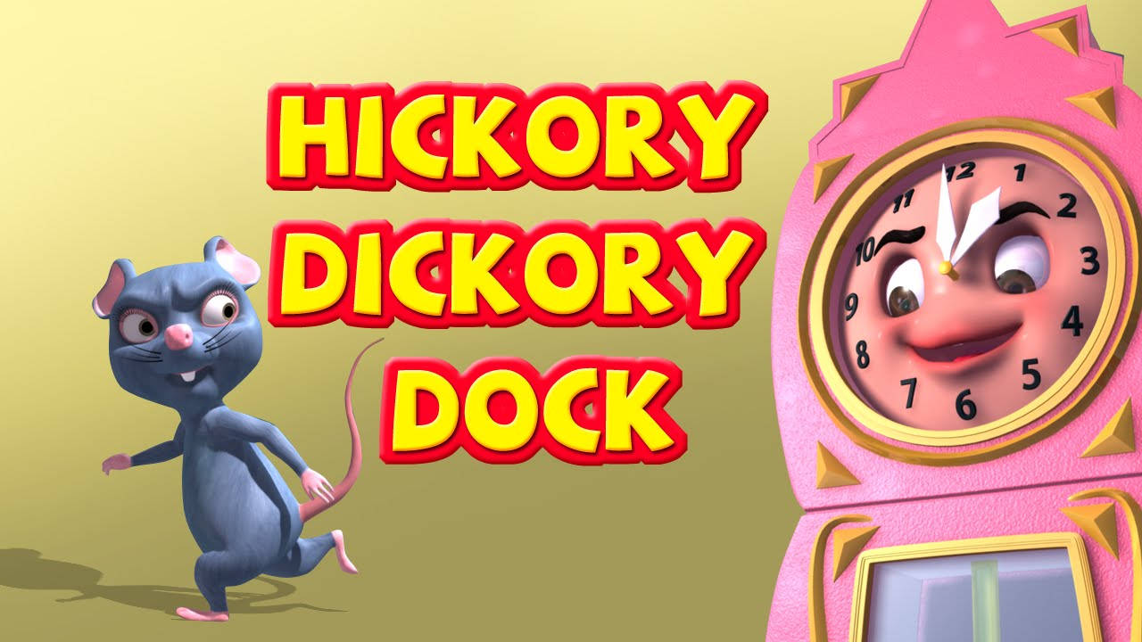 Infobells Hickory Dickory Dock Wallpaper