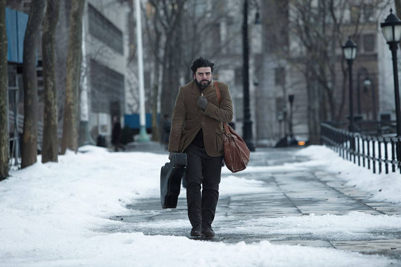 Inside Llewyn Davis Walking In Snow Wallpaper