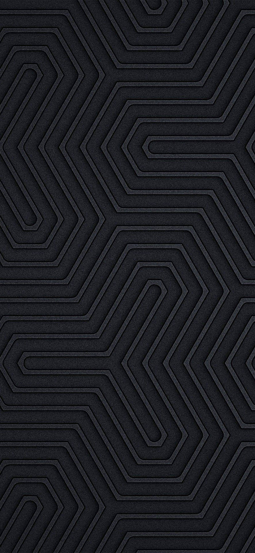 Iphone 11 Black Geometric Wallpaper