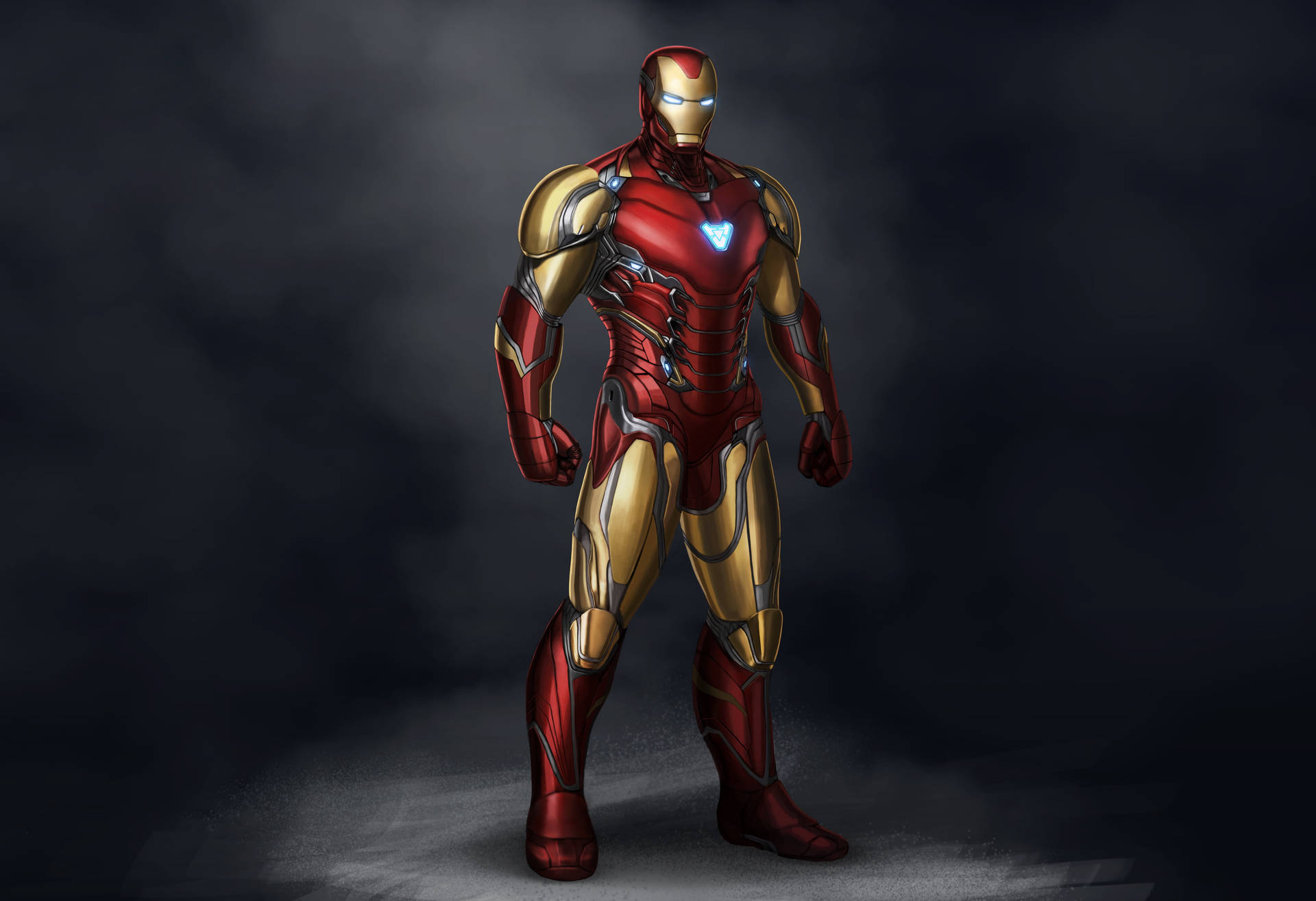 Iron Man Mark 85 On Display Wallpaper