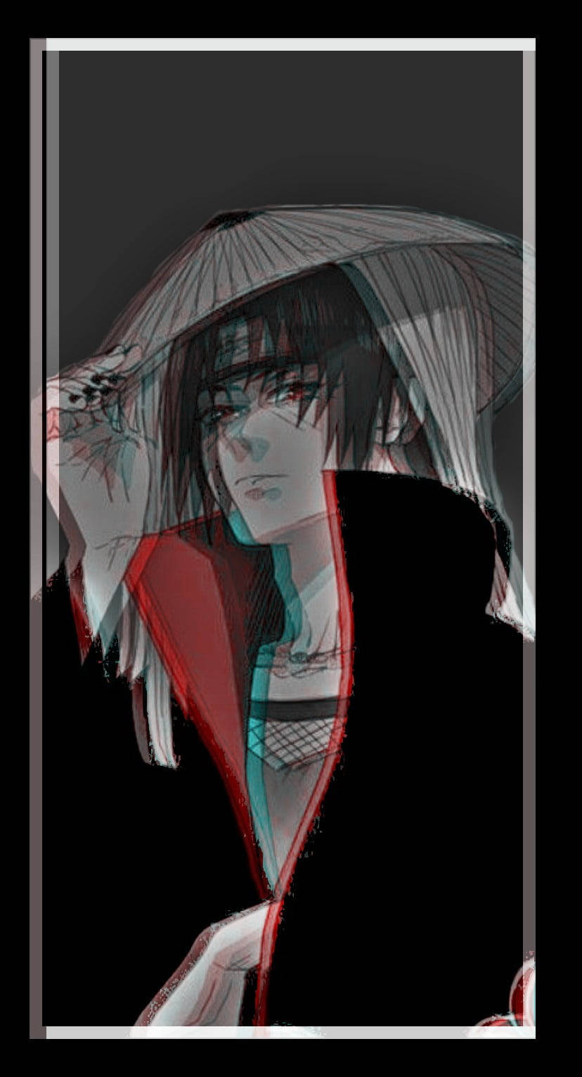 Itachi Cool Glitch Wallpaper