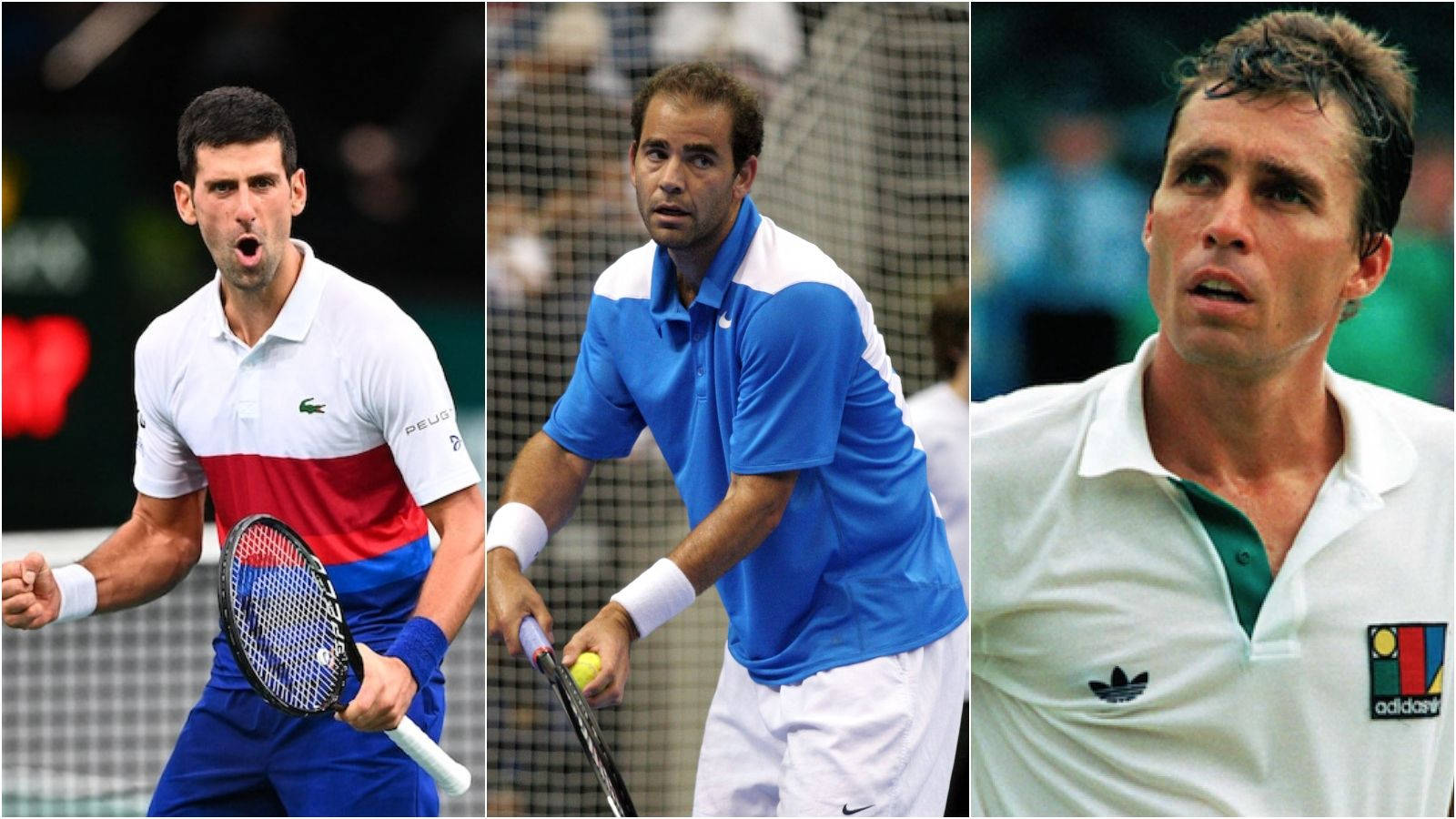 Ivan Lendl Pete Sampras And Daniil Medvedev Wallpaper