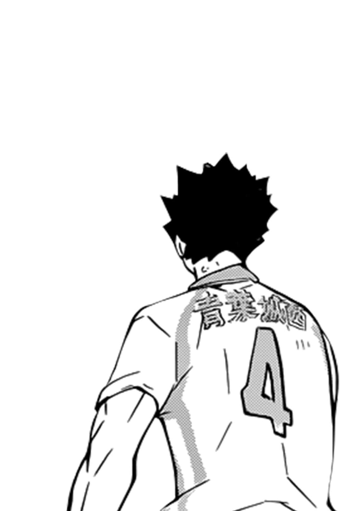 Iwaizumi Hajime Striking A Powerful Pose In High-quality Wallpaper Wallpaper