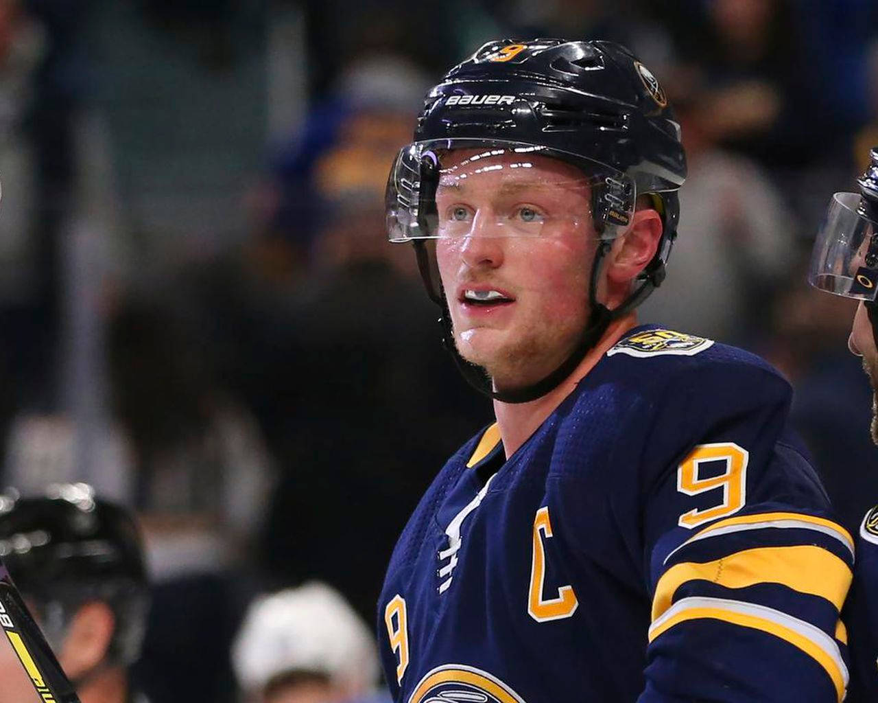 Jack Eichel Ice Hockey Buffalo Sabres Center Wallpaper