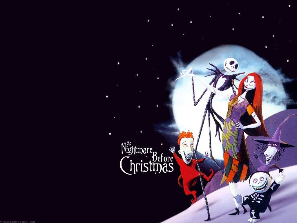 Jack Skellington Brings Halloween To Christmas In Tim Burton's The Nightmare Before Christmas Wallpaper