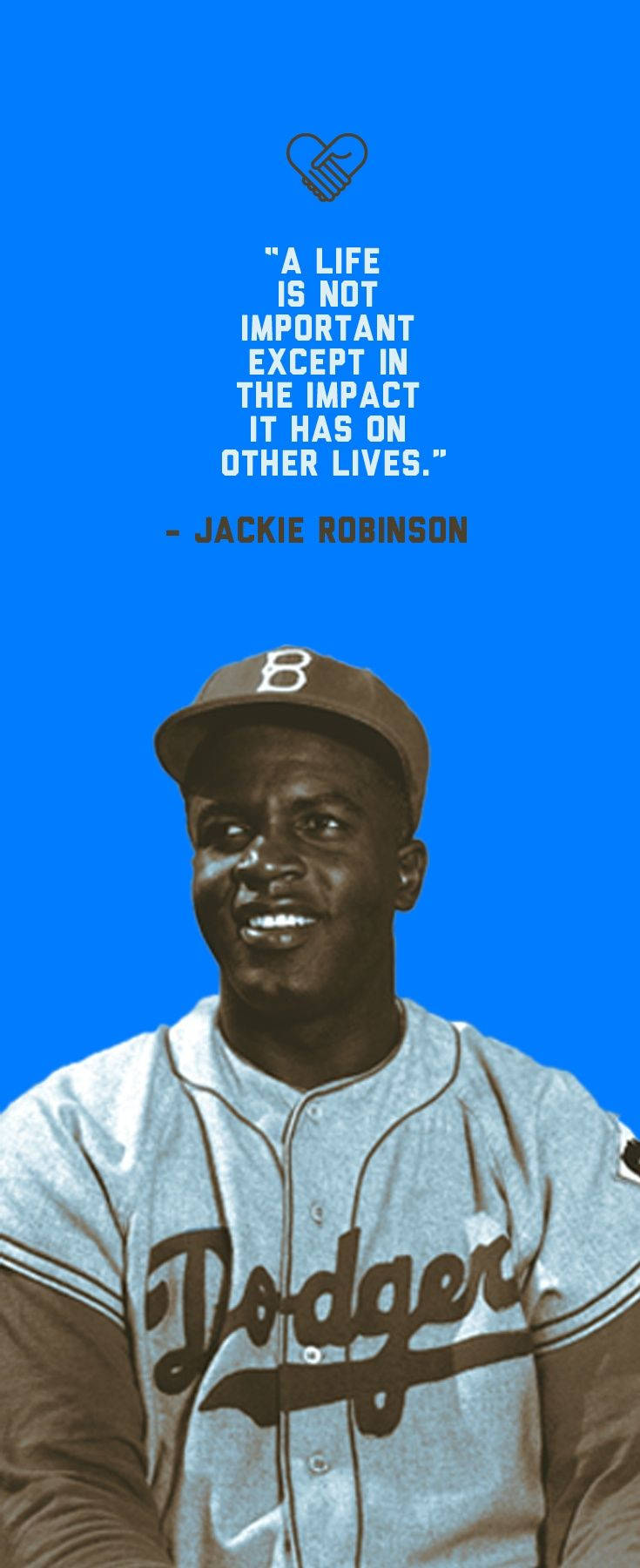 Jackie Robinson Quote About Life Wallpaper