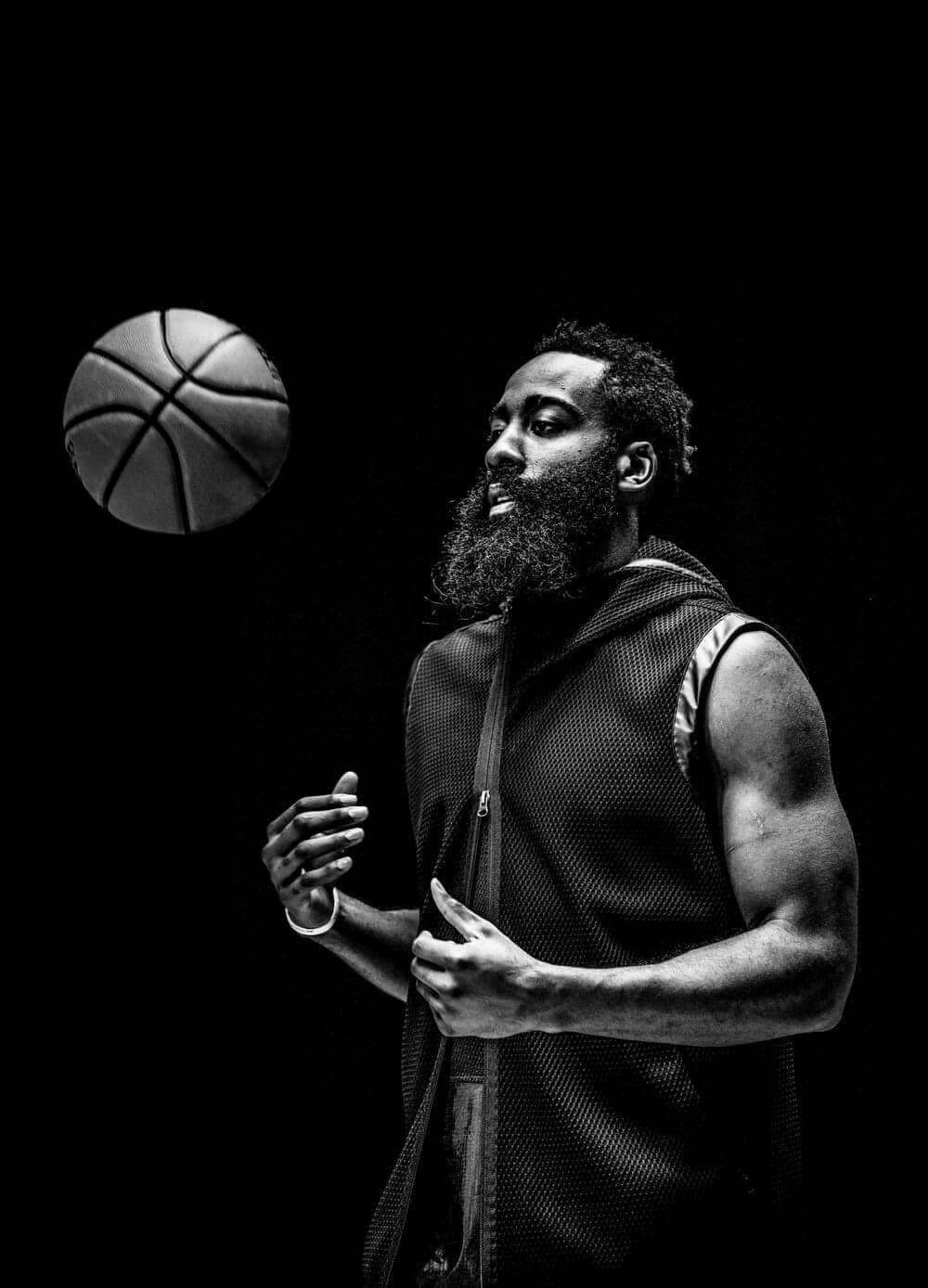 James Harden Black And White Wallpaper