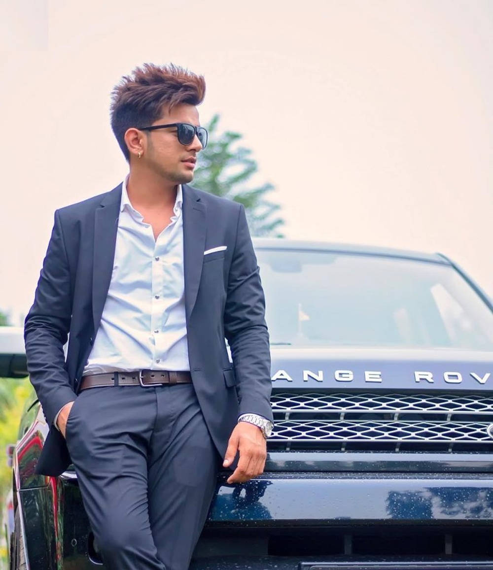 Jass Manak By The Car Wallpaper