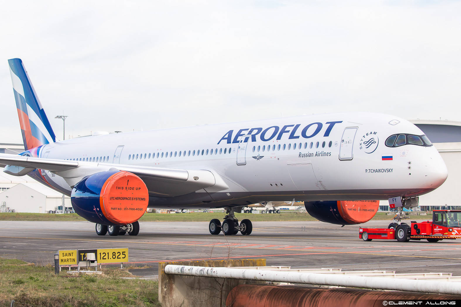 Jet Engine Aeroflot Wallpaper