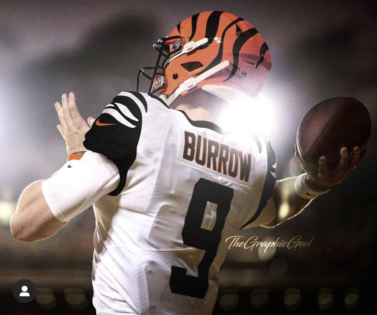 Joe Burrow Light Throw Wallpaper