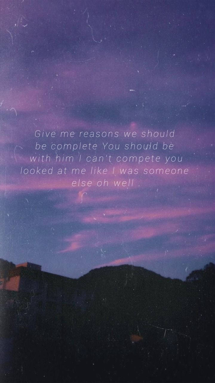 Joji Lyric Poster Wallpaper